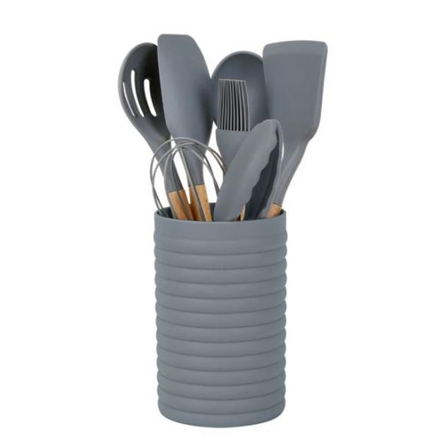 Set Utensilios Larhaus Scandi Silicona 8 Piezas (LH1037)