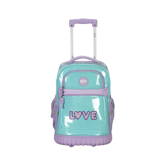 Mochila Elf Con Carro Violeta (6466A)